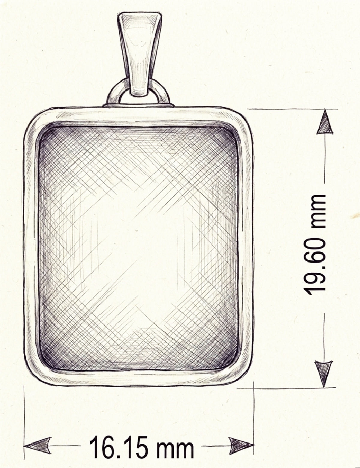 Portachiavi rettangolare piccola (art.110)