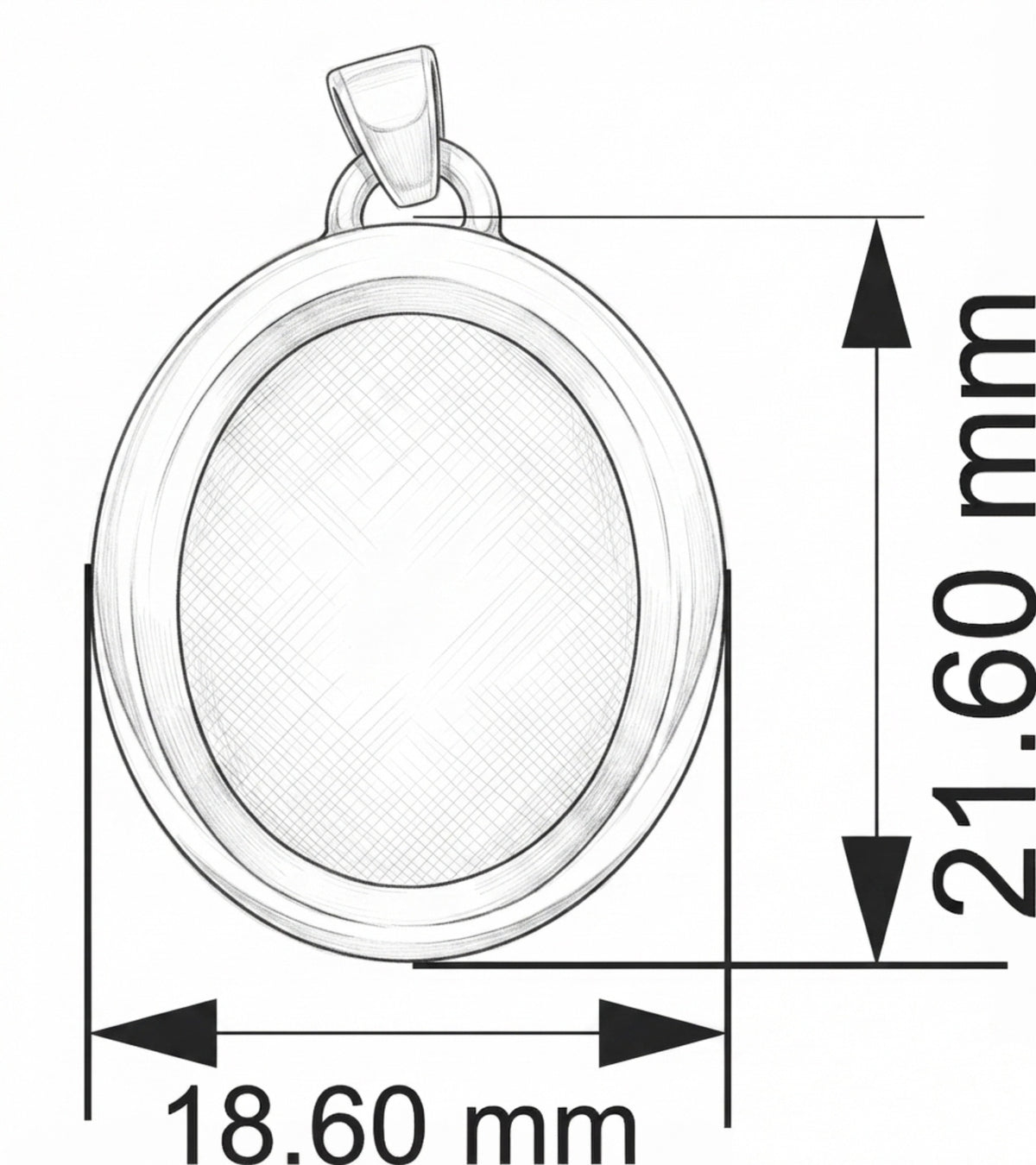 Medaglia Ovale Piccola (art.116)