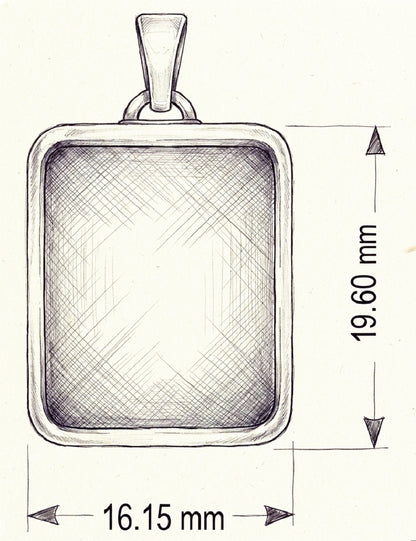 Portachiavi rettangolare piccola (art.110)
